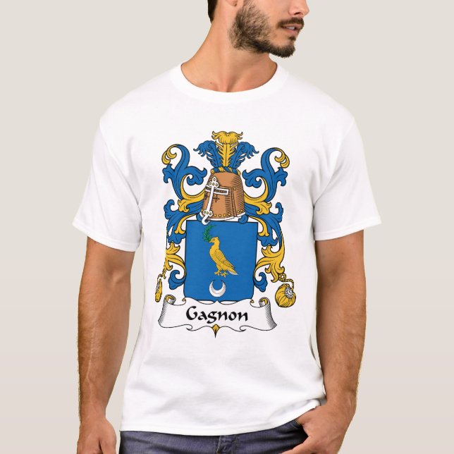 Gagnon Familienwappen T-Shirt (Vorderseite)