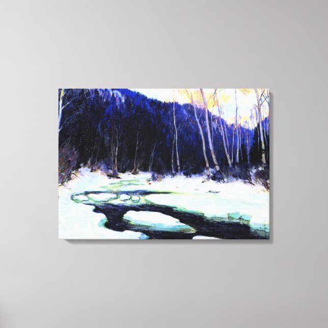 Gagnon - Fluss Thaw, schöne Kunst Leinwanddruck (Vorderseite)
