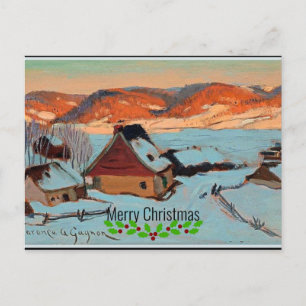 Gagnon - Licht, Winter in Quebec—Weihnachten Postkarte