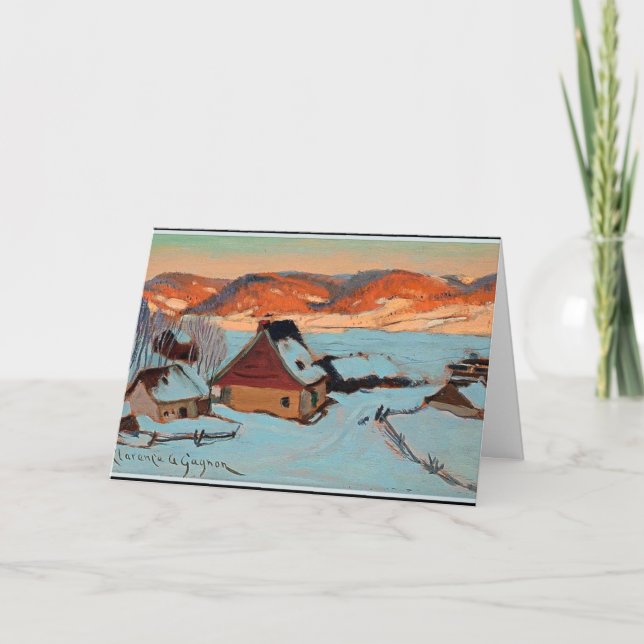 Gagnon - Twilight - Winter in Quebec Karte (Vorderseite)