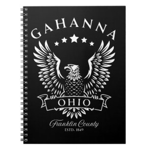 Gahanna Franklin Landkreis Ohio Vintag Eagle Notizblock