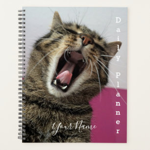 Gähnende Katze - Tagesplaner- HAMbWG Planer