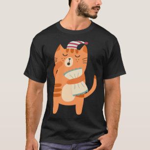 gähnende schläfrige faule Katze T-Shirt