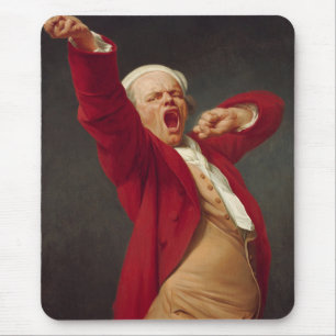 Gähnender Mann (Selbstporträt) (von Joseph Ducreux Mousepad