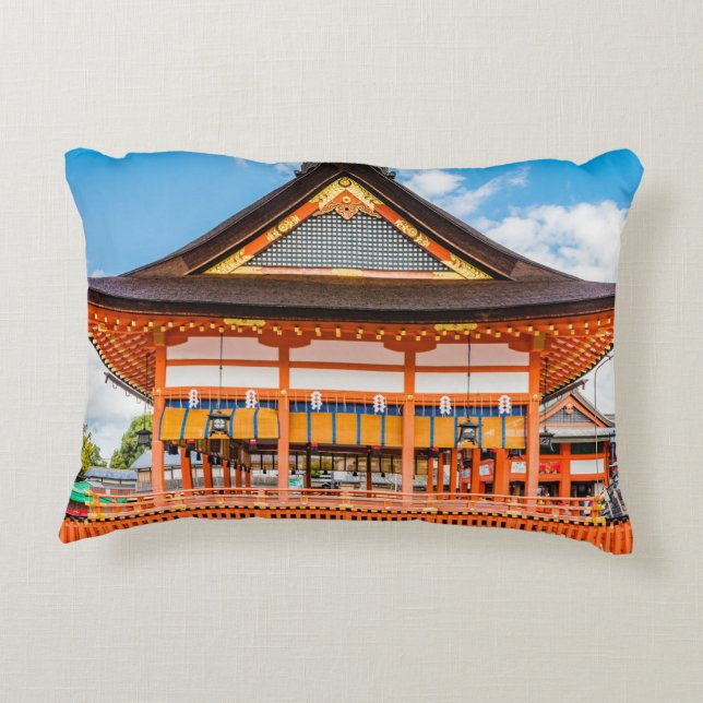 Gai-Haiden, Fushimi Inari-Taisha-Schrein, Kyoto #2 Dekokissen (Rückseite)