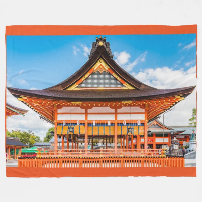 Gai-Haiden, Fushimi Inari-Taisha-Schrein, Kyoto #2 Fleecedecke (Vorderseite (Horizontal))