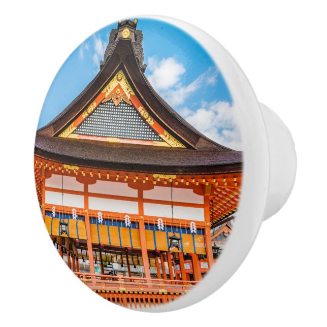 Gai-Haiden, Fushimi Inari-Taisha-Schrein, Kyoto #2 Keramikknauf (Rechts)