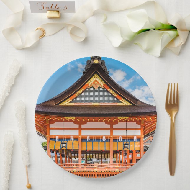 Gai-Haiden, Fushimi Inari-Taisha-Schrein, Kyoto #2 Pappteller (Hochzeit)
