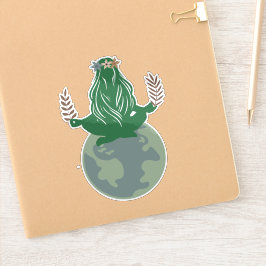 Gaia Earth Goddess, Mutter Erde, Planet Erde Aufkleber