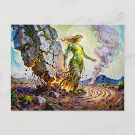 Gaia Goddess of Earth from Greek Mythology Postkarte