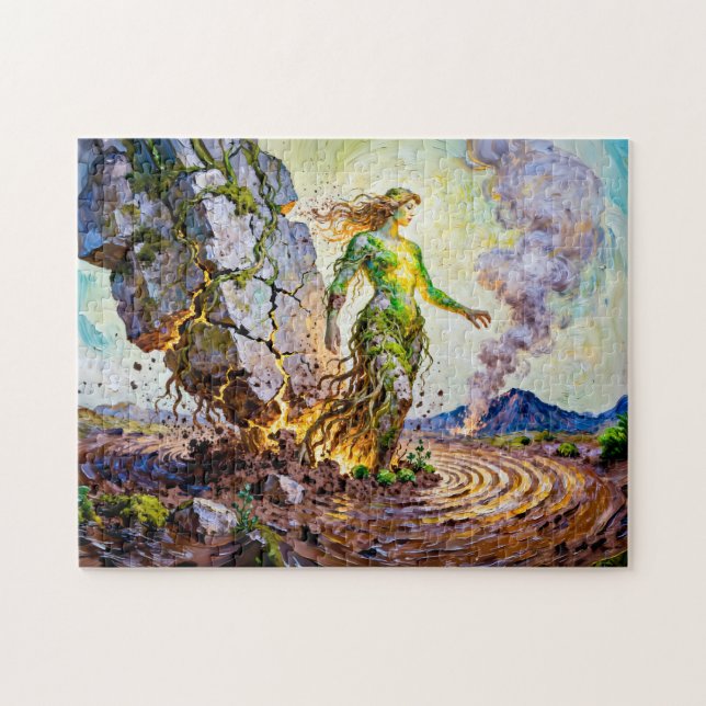 Gaia Goddess of Earth from Greek Mythology Puzzle (Horizontal)
