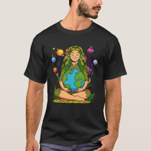 Gaia Griechische Göttin Mutter Erde Tag Hippie Nat T-Shirt