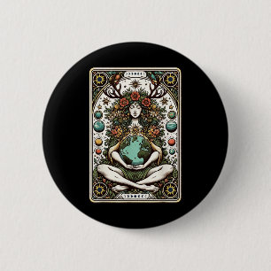 Gaia Griechische Göttin Pagan Mother Earth Nature Button