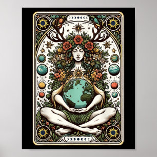 Gaia Griechische Göttin Pagan Mother Earth Nature Poster