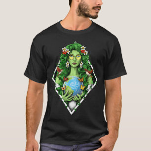 Gaia Mutter Erde Göttin T-Shirt