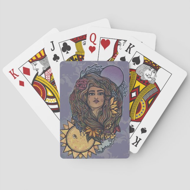 Gaia Mutter Erde Göttin Tarot der Welt Spielkarten (Rückseite)