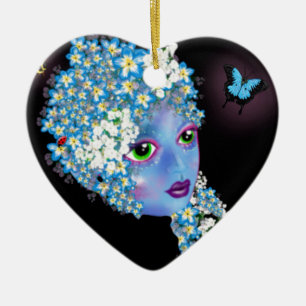 GAIA Mutter Erde Pagan Fantasy Art von Leah G Keramikornament