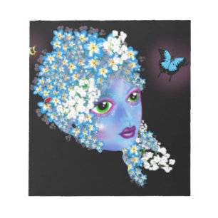 GAIA Mutter Erde Pagan Fantasy Art von Leah G Notizblock