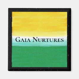 Gaia Nurtures 2 Zoll quadratisch Magnet