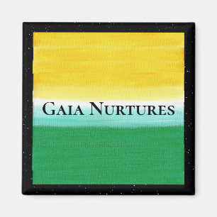 Gaia Nurtures 2 Zoll quadratisch Magnet