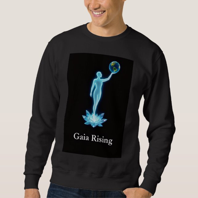 Gaia Rising Mens Sweatshirt (Vorderseite)