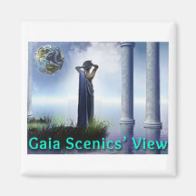 Gaia Scenics View Square Kühlschrank Magnet