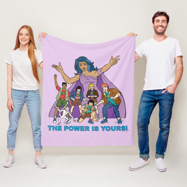 Gaia und die Planeteers Graphic Fleecedecke (Beispiel)