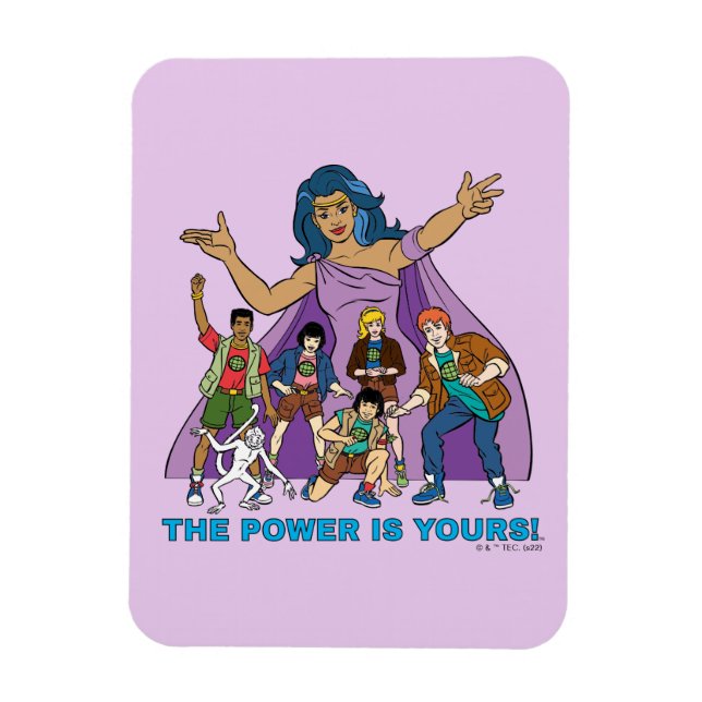 Gaia und die Planeteers Graphic Magnet (Vertikal)