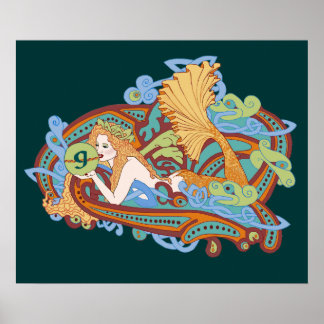 Gaia's keltische Welle Poster