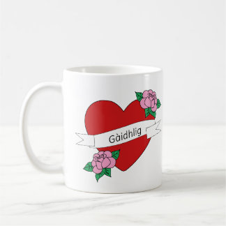 Gàidhlig in love heart Scottish Gaelic Kaffeetasse