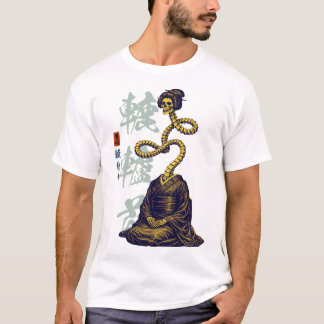 Gaikotsu Rokurokubi langer Hals japanischer Street T-Shirt