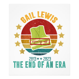 Gail Lewis, wir grüßen Sie, das Ende einer Ära Sig Fotodruck