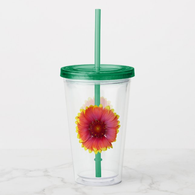 Gaillardia 1 acryltrinkbecher (Vorderseite)