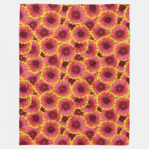 Gaillardia Seamless Pattern Fleecedecke
