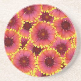 Gaillardia Seamless Pattern Getränkeuntersetzer