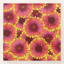Gaillardia Seamless Pattern Glasuntersetzer