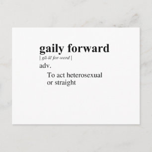 GAILY FORWARD POSTKARTE