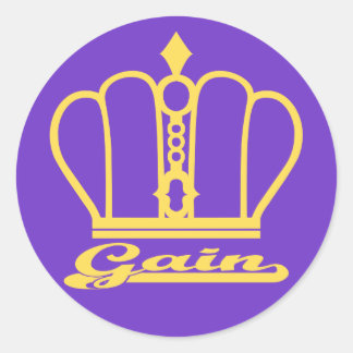 Gain decal runder aufkleber