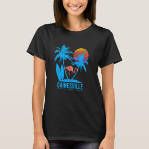 Gainesville Florida. Flamingo und Palmen Tropen T-Shirt