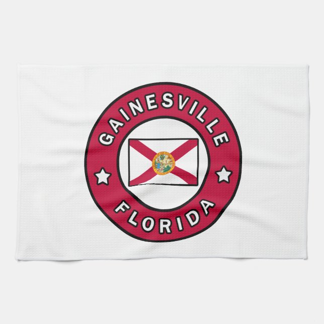 Gainesville Florida Geschirrtuch (Horizontal)