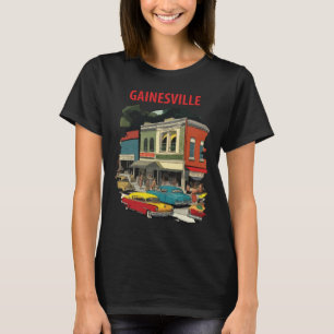Gainesville Historische Straßenbahn-Reise-T-Shirt T-Shirt