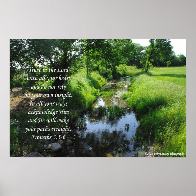 Gainesville TX Proverbs 3:5-6 Poster (Vorne)