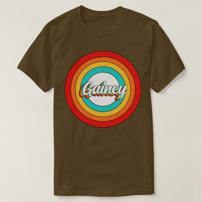 Gainey Name Shirt Vintag Gainey Circle (Design vorne)