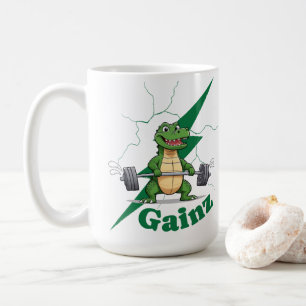 Gainz Gym Crocodile   Gewichtsabnahme Kaffeetasse