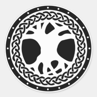 Gaiscioch White Emblem Runder Aufkleber