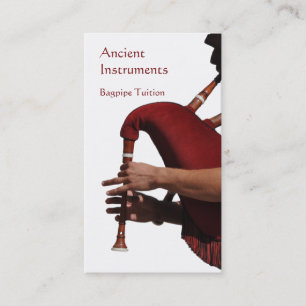 Gaita oder Dudelsackspieler Visitenkarte