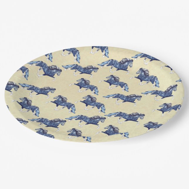 Gaited Horse Blámóða Pappteller (Schrägansicht)