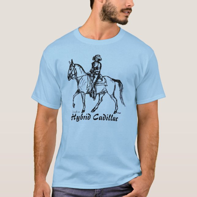 Gaited Maultier-hybrider Cadillac-Entwurf T-Shirt (Vorderseite)