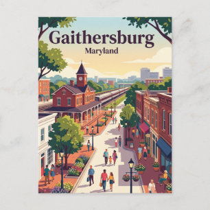 Gaithersburg, Maryland Postkarte