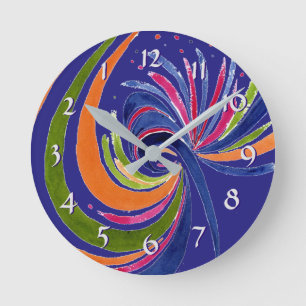 Gaity - drehen Sie zurück die Zeit abstoppen Runde Wanduhr